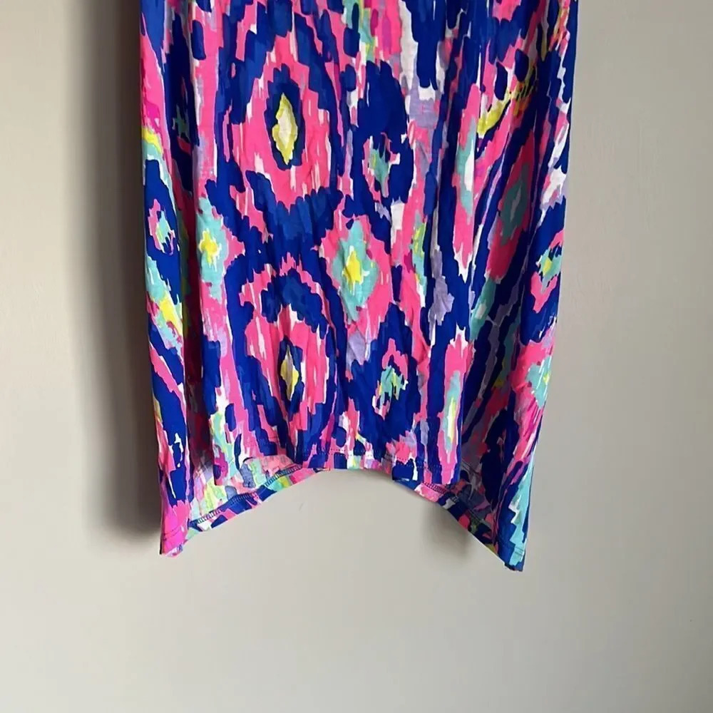 Lilly Pulitzer KIAWAH RACER BACK TANK TOP IN MULTI LUMINESCENT - Picture 4 of 8